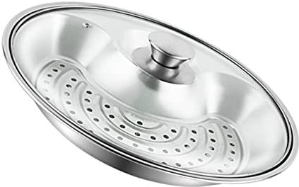 LIFKOME 1Stk Ablaufwanne to go Teller mit Deckel Pommes-Frites-Garnelen-Teller lebensmittel Gemüsefach Servierplatte Küchengerät Isolierung Tablett Japan Knödelteller Rostfreier Stahl