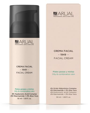 Anti-Aging Gesichtscreme – Arual – 4% Hyaluronsäure Complex + 4% Niacinamid + 2% Aloe Vera
