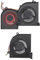 Ventola di Raffreddamento CPU per Laptop, per MSI GS65 GS65VR P65 MS 16Q4 MS 16Q5 CPU GPU Cooler, Ventola di Raffreddamento per Notebook a 4 Pin, Silenzioso Ed Efficiente, (CPU e
