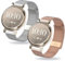 HYSDFFG 2 Stück Ersatzarmband für Garmin Lily 2 Armband für Damen/Herren, Ersatz Edelstahl Metall Armband Kompatibel mit Garmin Lily 2 (B)