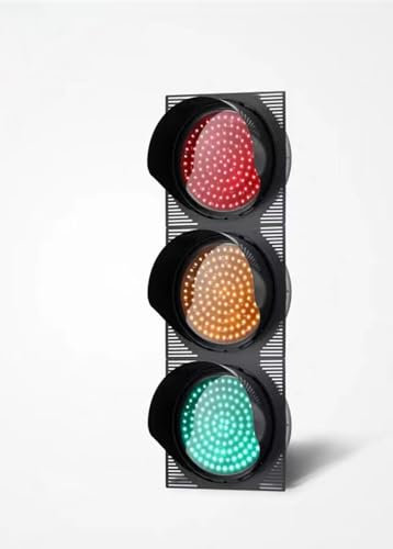 YXFAZPP PC/ABS LED Traffic Signal Light 200/300/400mm Red Yellow Green Traffic Control Light,Traffic Control Equipment,waterproof IP65 (300mm 3 lights)