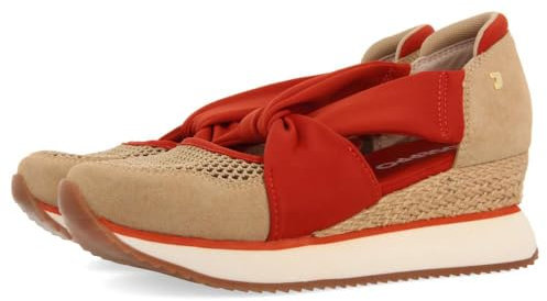 Zapatillas Abiertas Piel CUÑA Rafia Darlington