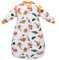amo nenes Baby Sleeping Bag 2.5 TOG, Baby Autumn Winter Long Sleeve Sleeping Bag, 100% Cotton Baby Wearable Blanket, Detachable Sleeve, 0-6 Months (Colorful Leaves)