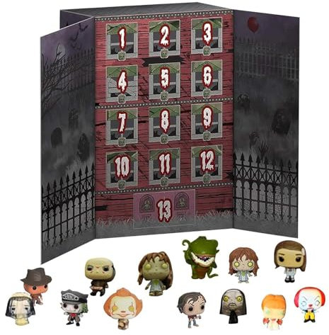 Halloween Adventskalender 2024 | Grusel Fu-nko Pop Adventskalender | 13 Tage Gruseliger Halloween Countdown Kalender Mit Horrorfiguren | Sammlerpuppen Für Horrorfilme