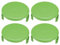 The Lord of the Tools 4pcs Lawn Mower Spool Cover Trimmer Lawn Mower Replacement 3411546A-6 Compatible with Greenworks G24LT25 G24LT G24LT28 G24LT30MK2 G24LT30M Size 74.5x35mm