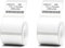 2 Rollen Etikettenband Papier, Thermo Etiketten Selbstklebend für Etikettierer M110/M220/B3S/T50PRO, 40 x 30 mm, Thermo-Etikettenband für Schule, Zuhause, Büro, 240 Etiketten/Rolle(Weiß)