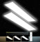Oraymin 2er-Pack LED Deckenleuchte Flach 100x25 CM, 30W 3300LM LED Lampen Deckenlampen, 3000K-6500K Wohnzimmerlampe mit Speicher-Funktion, CCT Lampen als Küchenlampe, Tageslichtlampe