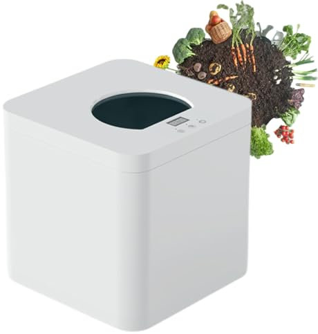 XEEAOFE Compostiera Elettrica per Cucina, Contenitore per Compost Intelligente Inodore da 3,3 Litri, 2 modalità, Scarti Alimentari in Fertilizzante, Composter Elettrico Intelligente per Cucina,110V