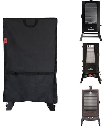 Elektrische Raucherabdeckung für Masterbuilt 101,6 cm, Pit Boss 77700/77550 PBV3P1, Dyna-Glo 91,4 cm & 109,2 cm, Broil King 923617 SmokeWaterproof Vertical BBQ Smoker Cover (63,5 cm B x 76,2 cm T x
