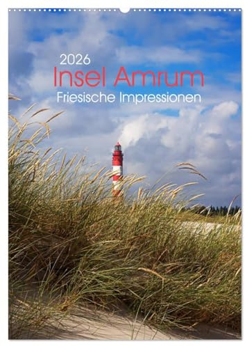 Insel Amrum - Friesische Impressionen (Wandkalender 2026 DIN A2 hoch), CALVENDO Monatskalender: Fotografien von der wunderschönen Nordseeinsel Amrum (CALVENDO Orte)