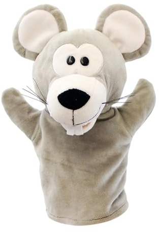 MagiDeal Marionnette à Main en Forme de Souris avec Bouche Fonctionnelle pour Spectacle de théâtre, Jouet en Peluche Doux, Gant de Lutte pour Chat pour Jouer