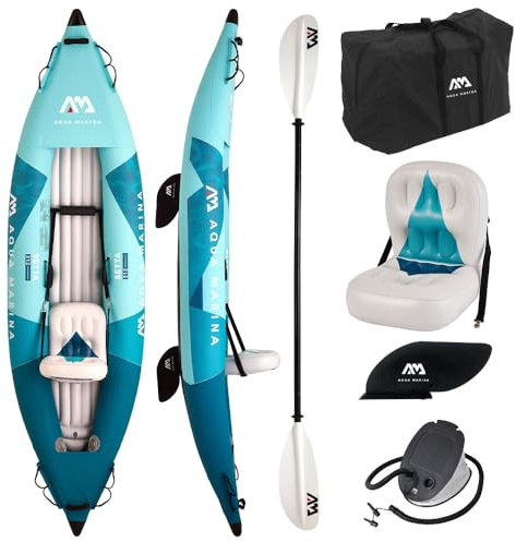 Betta BE-312-B Aufblasbares Kajak mit Paddel, 1 Sitz