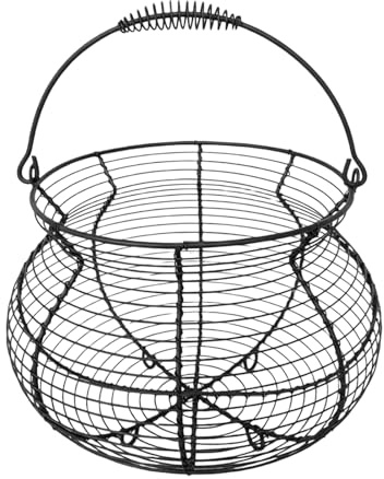 Canasta Para La Recolección De Huevos | Pequeño Contenedor de Estilo Vintage - Cesta Para Huevos Con Asa Para La Encimera,Para Encimera De Cocina Granja Jardín Fruta Verdura Pascua Navidad