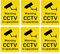 Austor Pre-Drilled CCTV In Operation Sign, Rigid Plastic Signs for Outdoor Use, 150 x 200 mm, 6 Pack