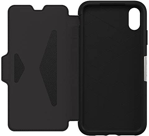OtterBox Strada Series Case for iPhone XS Max - Retail Packaging - Shadow (Black/Tin)
