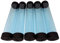docsmagic.de 5 x Playmat Tube Big Transparent Blue - 7 x 36 cm - Poster Artwork Spielmatten Transportrolle Blau