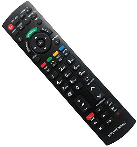 EAESE Replacement Panasonic Remote Control N2QAYB000487 Remote for Panasonic Veria TV sub N2QAYB000490 sub N2QAYB000354TX-L26X20L TX-L32X3B TX-L37S20E TX-P50X20Y TX-P42C2B TX-P50C2E TX-PR42U31