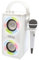 Lexibook, iParty, Altoparlante Portatile Bluetooth con Microfono, Effetti Luce, Karaoke, Senza Fili, USB, Scheda SD, Batteria Ricaricabile, Bianco, BTP180Z