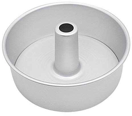 freneci 3er Set Angel Food Kuchenform Aluminium Antihaft Rund Chiffon Kuchen Backen - Silber, 8 Zoll