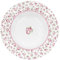 ISABELLE ROSE Piatto fondo in porcellana Shabby chic bianco con fiori 22cm IRPOR096