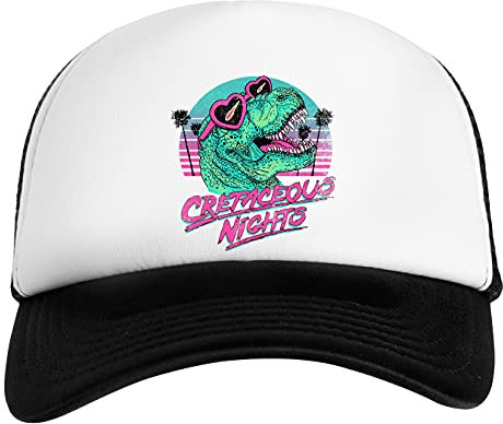 Cretaceous Nights Weiß Schwarz Unisex Kinder Baseball Cap Kids White Black