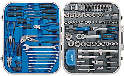 Draper 32027 Mechanics Tool Kit, 127 Piece Blue One Size