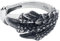 etNox hard and heavy Drachenklaue Unisex Ring silberfarben 56 Edelstahl Drachen, Mittelalter