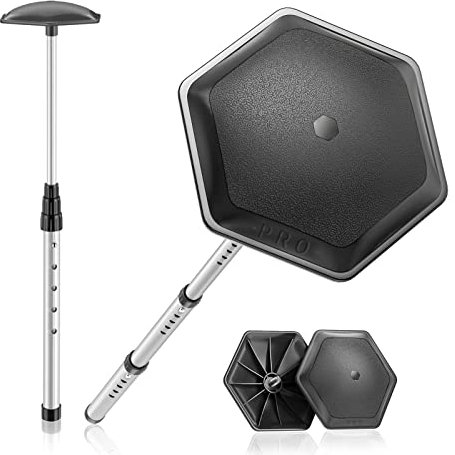 ToVii Portable Golf Club Stiff Arm Support Protector Travel Bag, Sturdy Aluminum Pole, Fully Adjustable to Protect Club Black