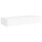 vidaXL Wall-mounted Drawer shelf - 60cm MDF Floating Shelf with Metal Accents for Storage & Display - Versatile White Decorative Shelf for Living Room