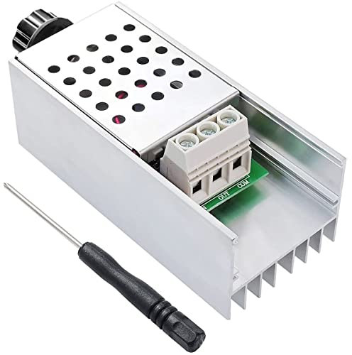 Youmile Hochleistungs-SCR-Motordrehzahlregler AC 110V 120V 220V 230V 10000W Spannungsregler Dimmen Attemperation Thermoregulation Board mit Schraubendreher