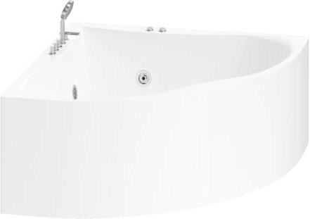 Vente-unique-Baignoire balnéo d'angle AGYNESS - 263L - 135 * 135 * 57 cm