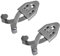 Mythrojan Metal Single Sword Wall Mounts Vertical Sword Mount Display Wall Hanger Adjustable Multifunctional Mount Wall Décor Rack for Axe, Knives - Silver, Packs of 2