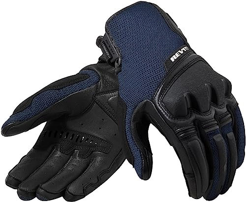Revit Duty Motorrad Handschuhe (Black/Blue,2XL)