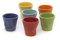 Kaleidos-Set 6 bicchierini accartocciati in Porcellana ASSORTED COLOURS