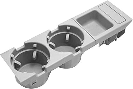 TAOTT Auto-Mittelkonsole Münzfach Box Getränkehalter passend für BMW E46 3er 1998-2004 51168217953 Zubehör (Farbbezeichnung: Grau)