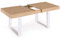 IDMarket - Ausziehbarer Esstisch Phoenix 6-10 Personen, Holz und Weiß, 160-200 cm