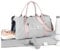 HYC00 Sport Duffel Bag Damen,Handgepäck 45x36x20 für Ryanair Cabin Bags Sporttasche mit Nassfach & Schuhfach Reisetasche Handgepäck Tasche für Easyjet Flugzeug Weekender Bag Schwimmtasche,Grau rosa