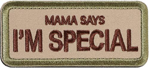 Patches Klett Militär Fun Patch Für Taktische Kleidung Rucksack Baseballkappe Weste Hundegeschirr (Mama Says I'm Special)