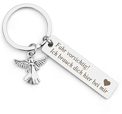 Hightopup Schlüsselanhänger Führerschein Bestanden Geschenk Adventskalender Füllung Fahr Vorsichtig Glücksbringer Weihnachtsgeschenke Für Frauen Engel Geburtstagsgeschenk Für Beste Freundin