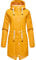 Navahoo Damen wasserdichte Übergangsjacke Regenjacke Flower of Ocean Amber Yellow Gr. L