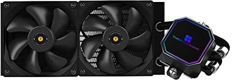 Thermalright FP240 Black CPU Liquid Cooler, pompa controllata PWM 3300RPM,TL-E12 serie PWM Fan×2,parti del computer di raffreddamento ad acqua,per AMD/AM4/AM5,Intel/1150/1200/1366/1700/20XX