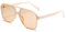 OSAGAMA Vintage Retro Sonnenbrille Gelb Getönte Brille für Damen Herren (Beige)