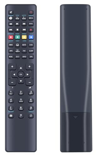 GOUYESHO RC1255 Ersatz Fernbedienung Kompatibel mit Medion TV RC1255 MSN:40051215 E12203 MD21449 MD21451 MD30911 MD31077 MD31088 P12313 P13449 P14451 P17102 MSN-40051215