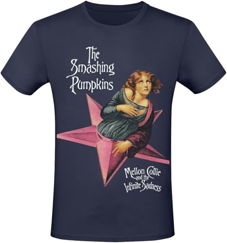 Smashing Pumpkins MCATIS Album Männer T-Shirt Navy