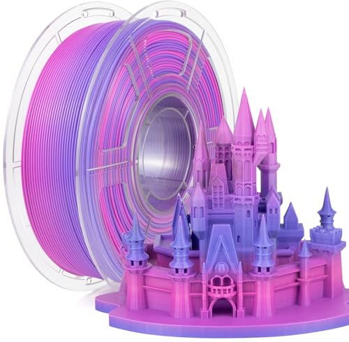 IEMAI PLA Filament 1.75mm 1Kg, High Speed Regenbogen PLA 3D Drucker Filament, Maßgenauigkeit +/- 0,02 mm