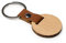 Porte-clé En Bois Naturel & Similicuir Personnalisable (MARBEL)