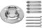 VIVIIHOO Deckenhaken Schwerlast-Schaukelhaken für Punch Bag, Yoga Handtuch, bis zu 450 kg belastbar, 360° drehbar, Premium-Edelstahl, Deckenhalterung für Nest Swing, Sling Trainer, Sun Sail, Hammock