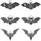 SUNNYCLUE 1 boîte de 24 breloques Chauve-Souris Gothiques en Émail Noir Breloques en Forme D'Aile de Chauve-Souris pour Halloween Animal Suceur Sang Forme Croissant L