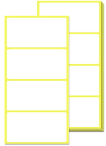 300 Pièces, 80 x 40 mm, Étiquette Autocollantes Papier Blanc