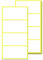300 Stück, 80 x 40 mm, Aufkleber Etiketten Selbstklebend Klebeetiketten zum Beschriften - Weiß